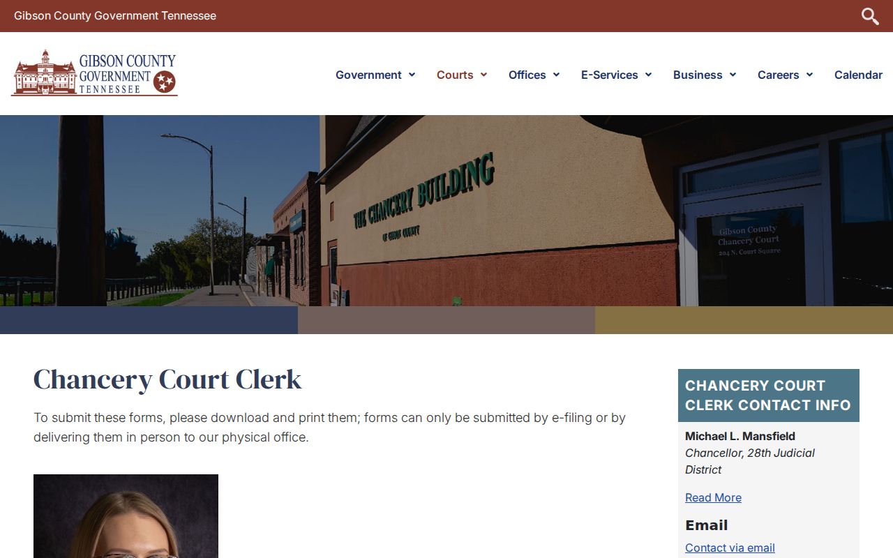 Gibson County civil docket Trenton Chancery office