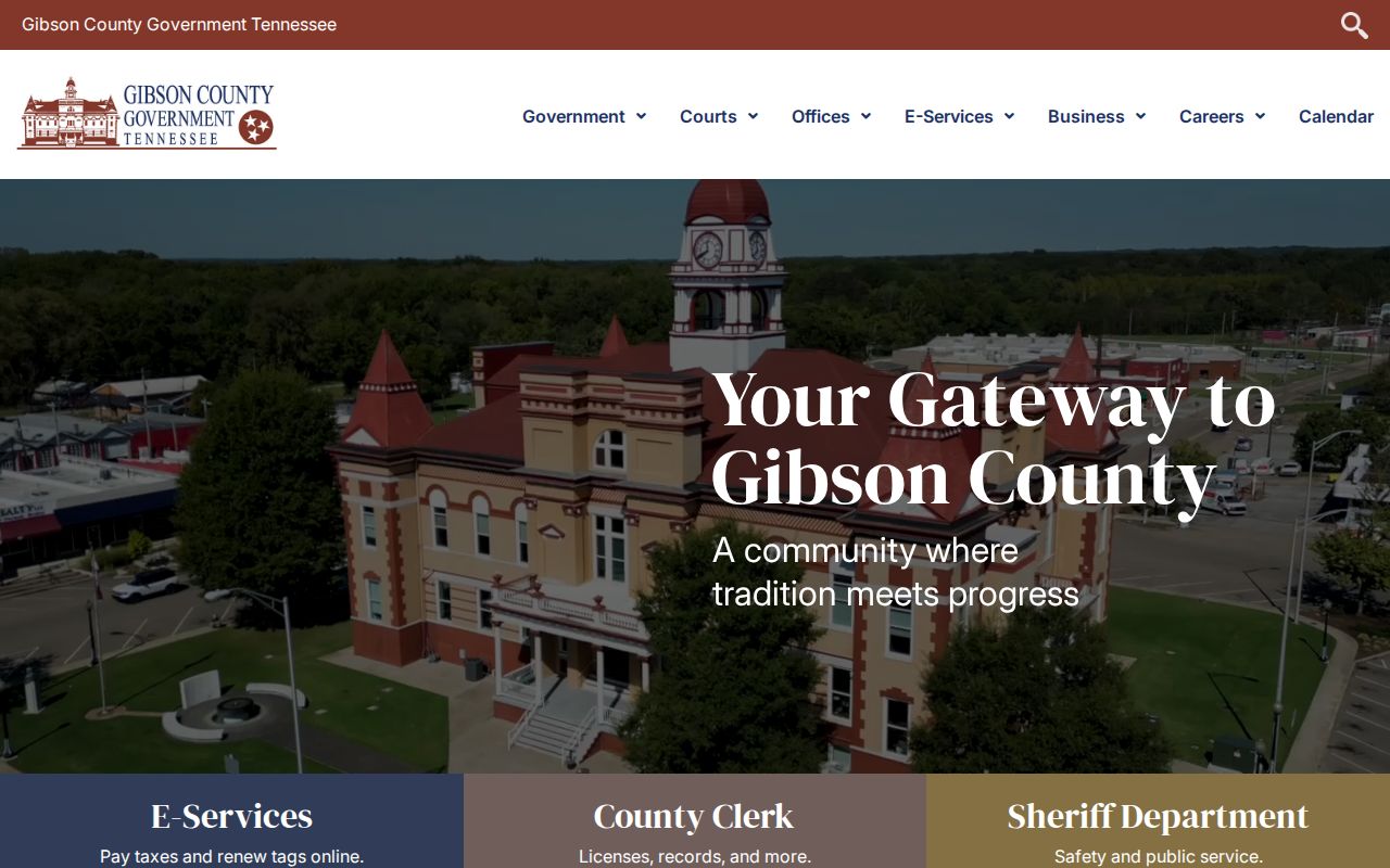 Gibson County traffic court records county government gateway